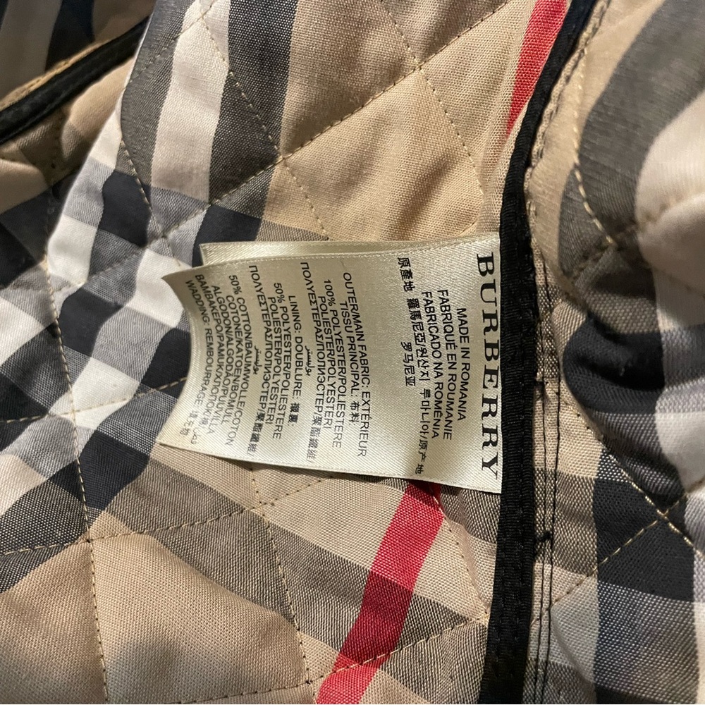 Burberry Quilted black jacket